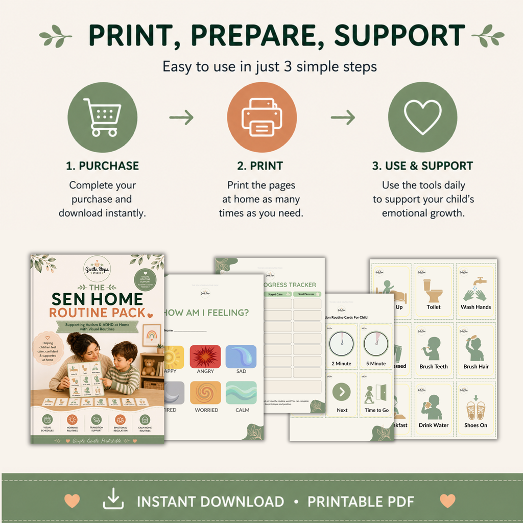 SEN Home Routine Pack – Visual Supports for Autism & ADHD