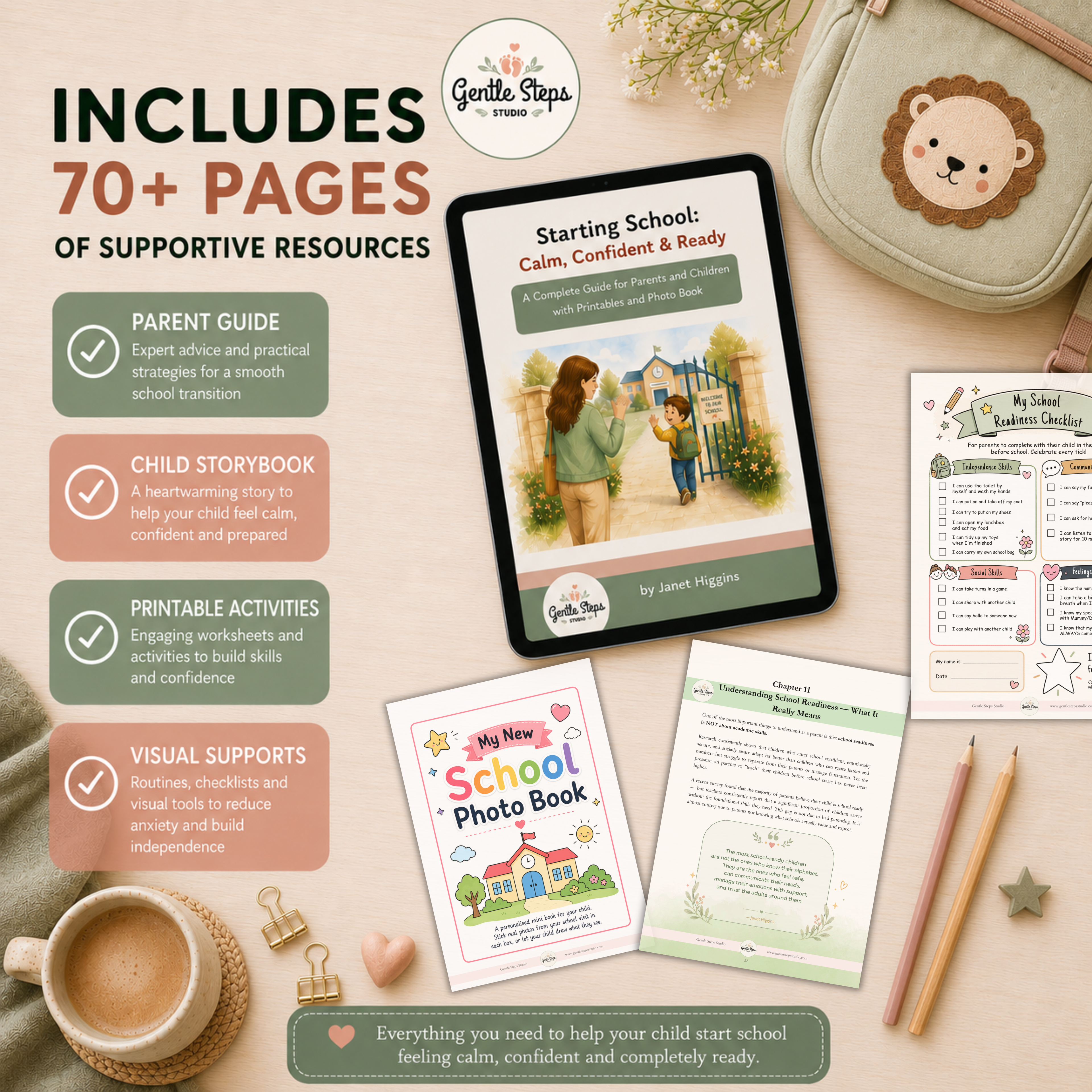 Starting School: Calm, Confident & Ready | School Readiness Ebook for Parents & Children