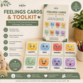 Feelings Cards & Toolkit for Toddlers | Printable Emotion Flashcards | Emotional Regulation Activities | Preschool & Nursery Printable