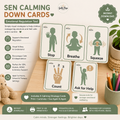 SEN Calming Down Cards | Printable Emotional Regulation Cards for Autism, ADHD & Anxiety | Visual Calm Strategy Cards PDF