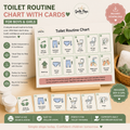 Toilet Routine Chart with Visual Cards | Printable Toilet Training Routine for Boys & Girls | Bathroom Routine Chart PDF
