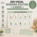 SEN Visual Morning Routine Cards Printable | Autism & ADHD Visual Schedule for Kids
