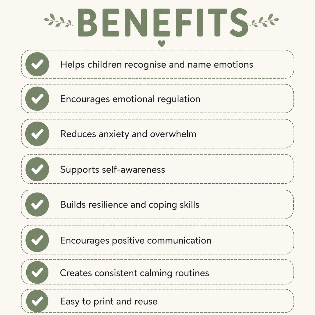 Feelings Chart & Calm Down Toolkit Printable | SEN, Autism & ADHD Emotional Regulation
