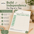 Weekly Progress Tracker Printable | SEN Routine Chart for Autism, ADHD & Nursery