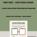 First–Then Visual Board: FREE Routine & Transition Support