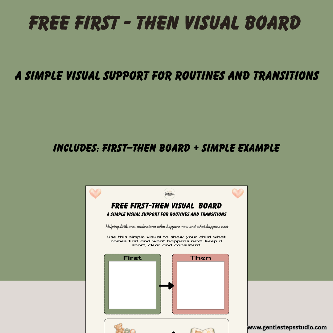 First–Then Visual Board: FREE Routine & Transition Support