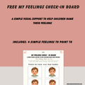 My Feelings Check-In Board: FREE Visual Support for Kids