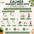 Nursery Goodbye Routine Cards for Parents and Children | Separation Anxiety Support for Toddlers & Preschoolers